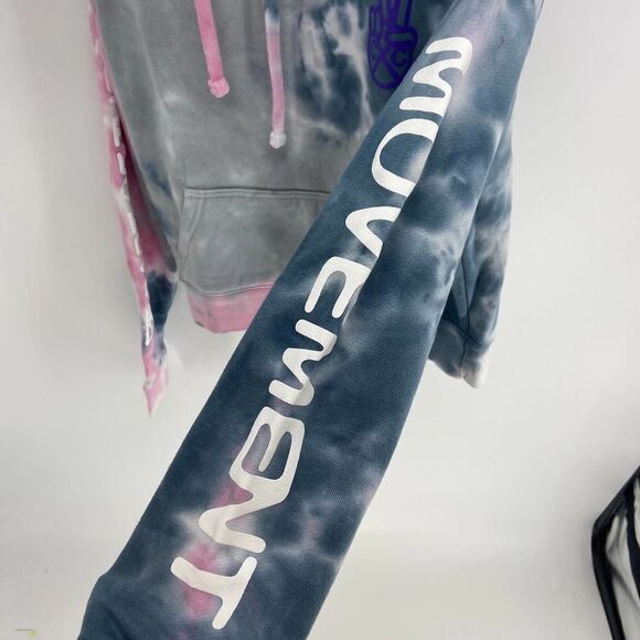 Cross Colors Black Lives tie dye Cropped Graphic hoodie NWT Womens s - Picture 3 of 9